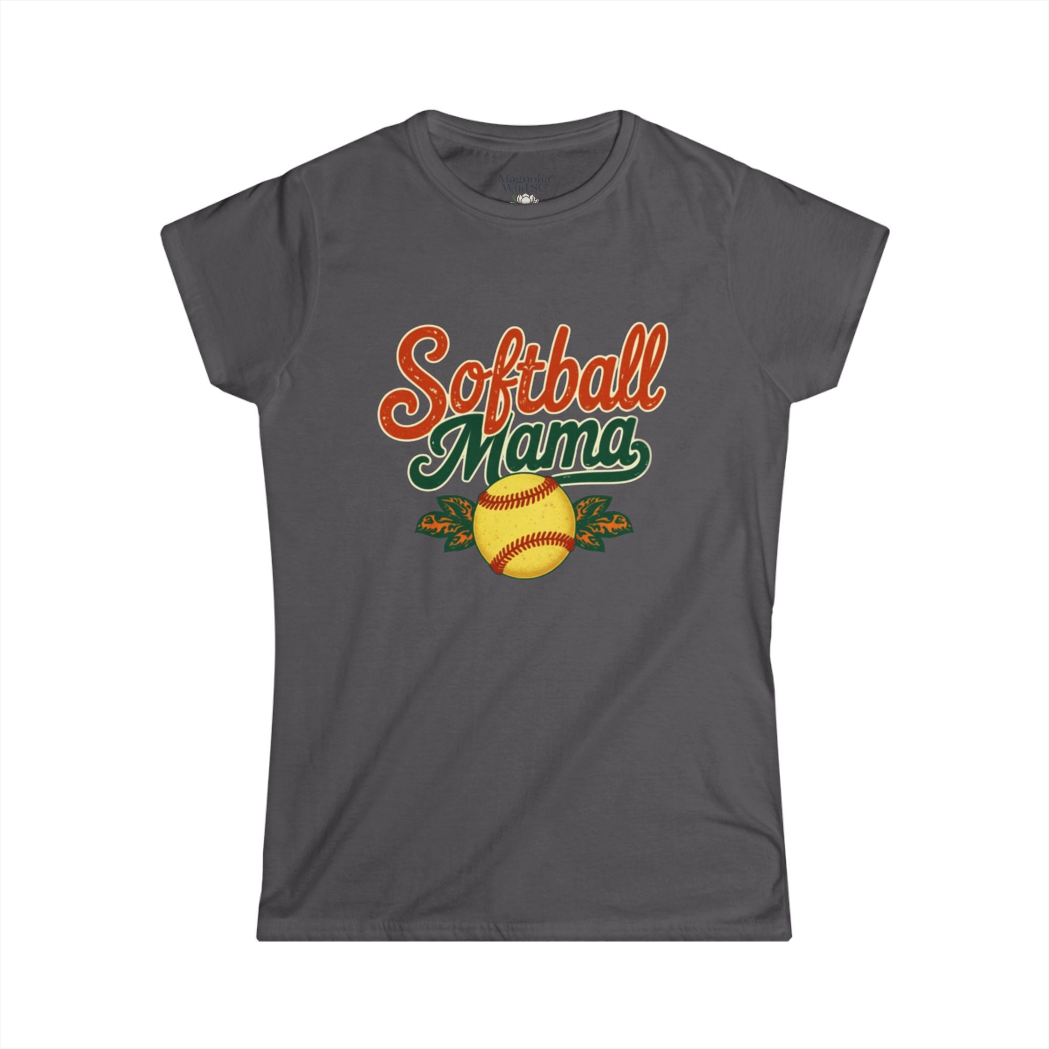 Retro Softball Mom Shirt - Vintage Style Shirt for Proud Softball Moms