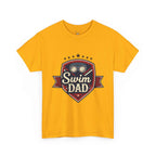 Retro Badge Style: The Vintage Swim Dad Shield Tee