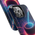 Neon Laser Hockey Puck Impact-Resistant Phone Case - Magnolia Wild SC