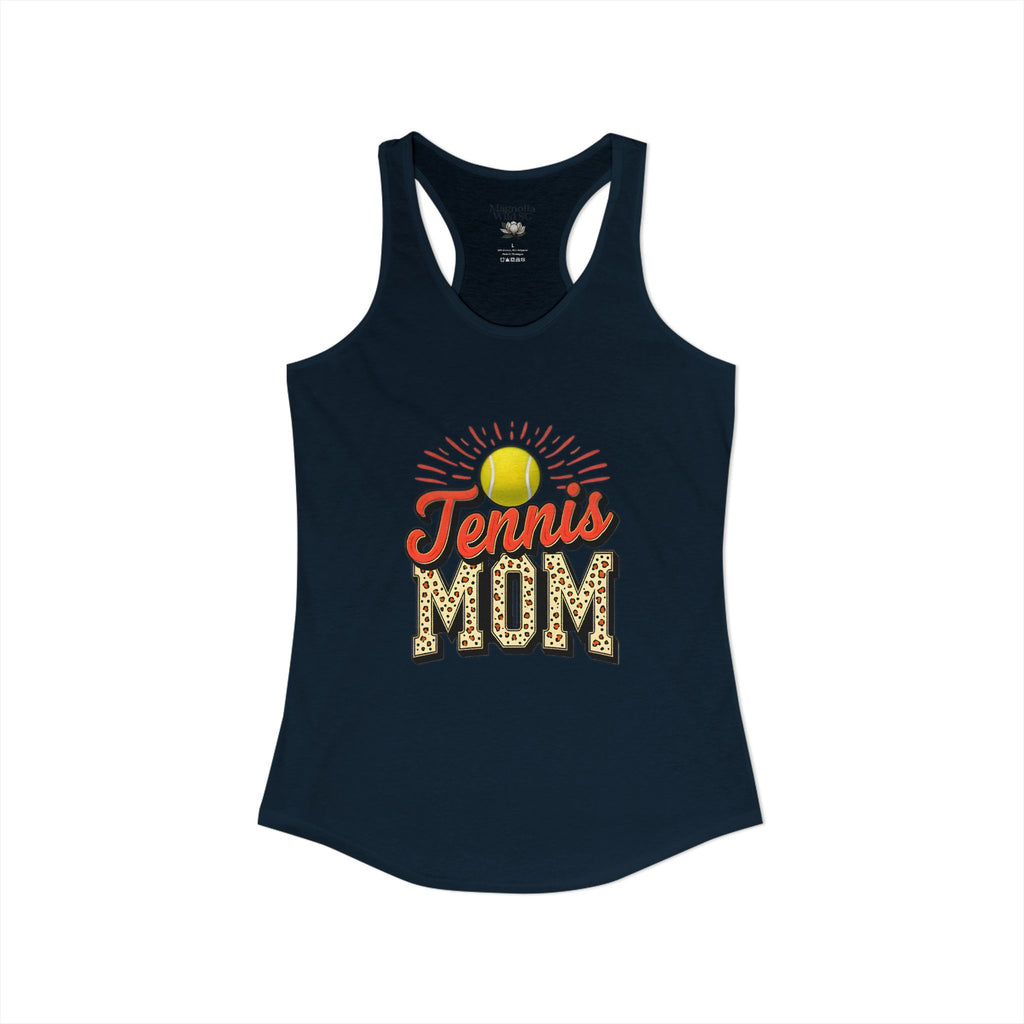 Mom Tennis Mom Racerback Tank – Personalized Name & Number Option | Lightweight Women’s Tennis Tank Top - Magnolia Wild SC