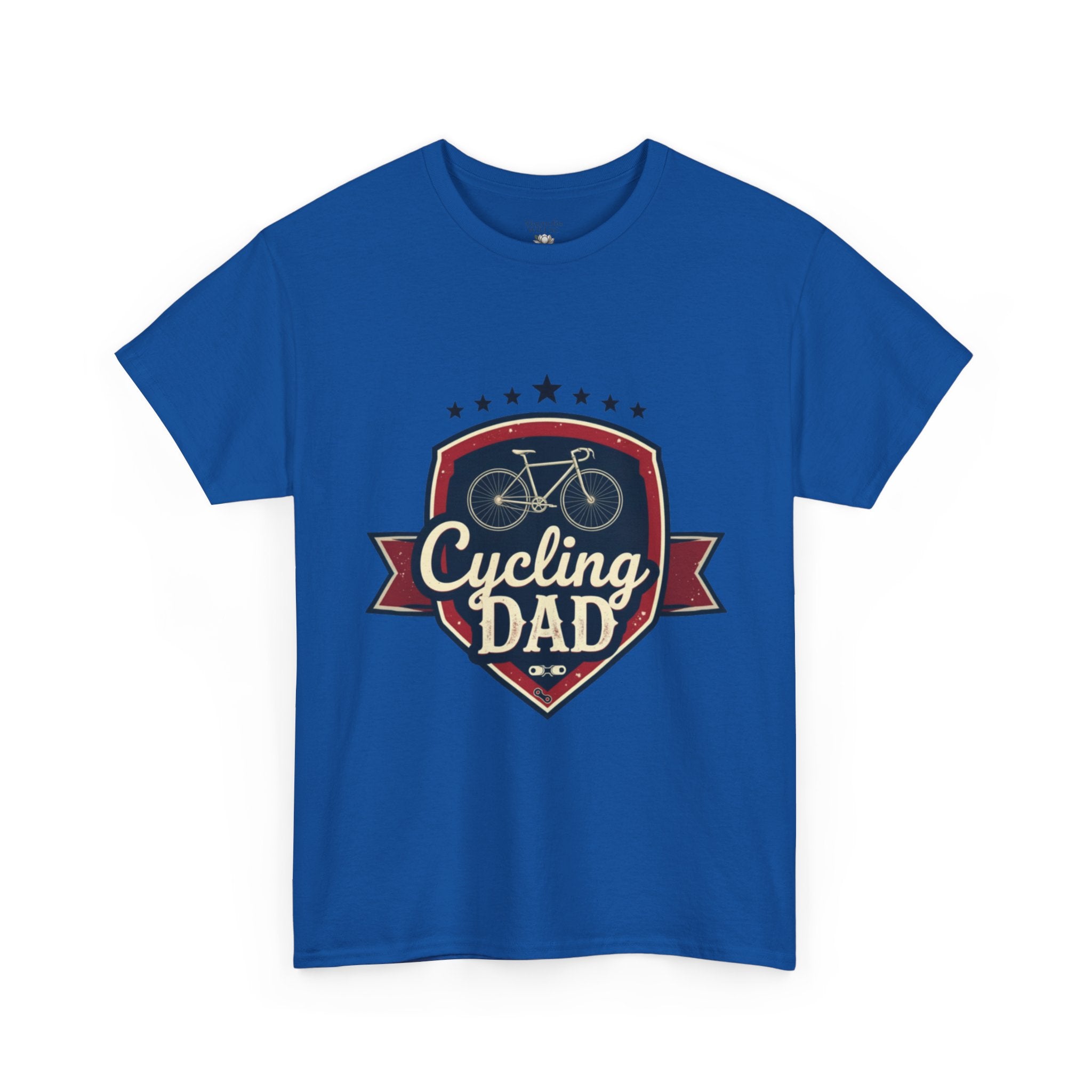 Retro Badge Style: The Vintage Cycling Dad Shield Tee - Magnolia Wild SC
