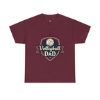 Retro Badge Style: The Vintage Volleyball Dad Shield Tee