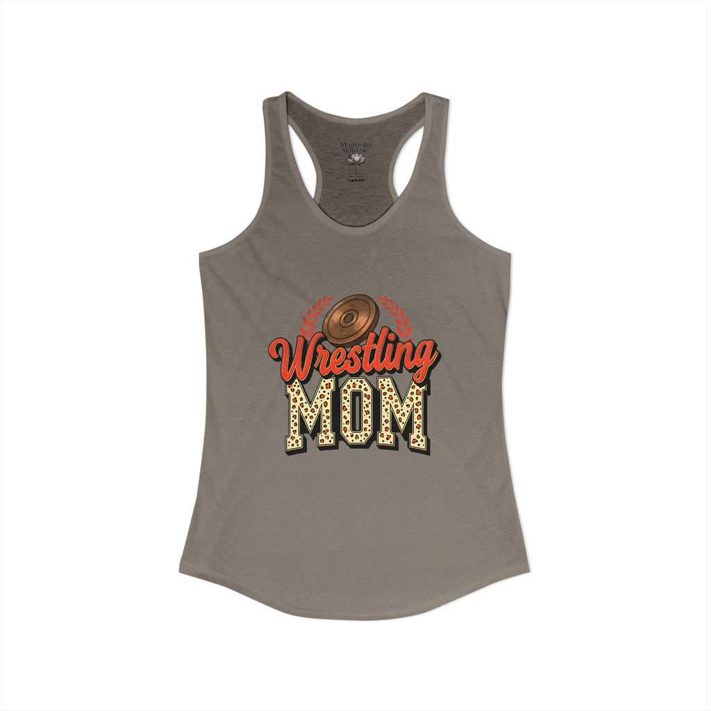 Wrestling Mom Racerback Tank – Personalized Name & Number Option | Lightweight Women’s Wrestling Tank Top - Magnolia Wild SC