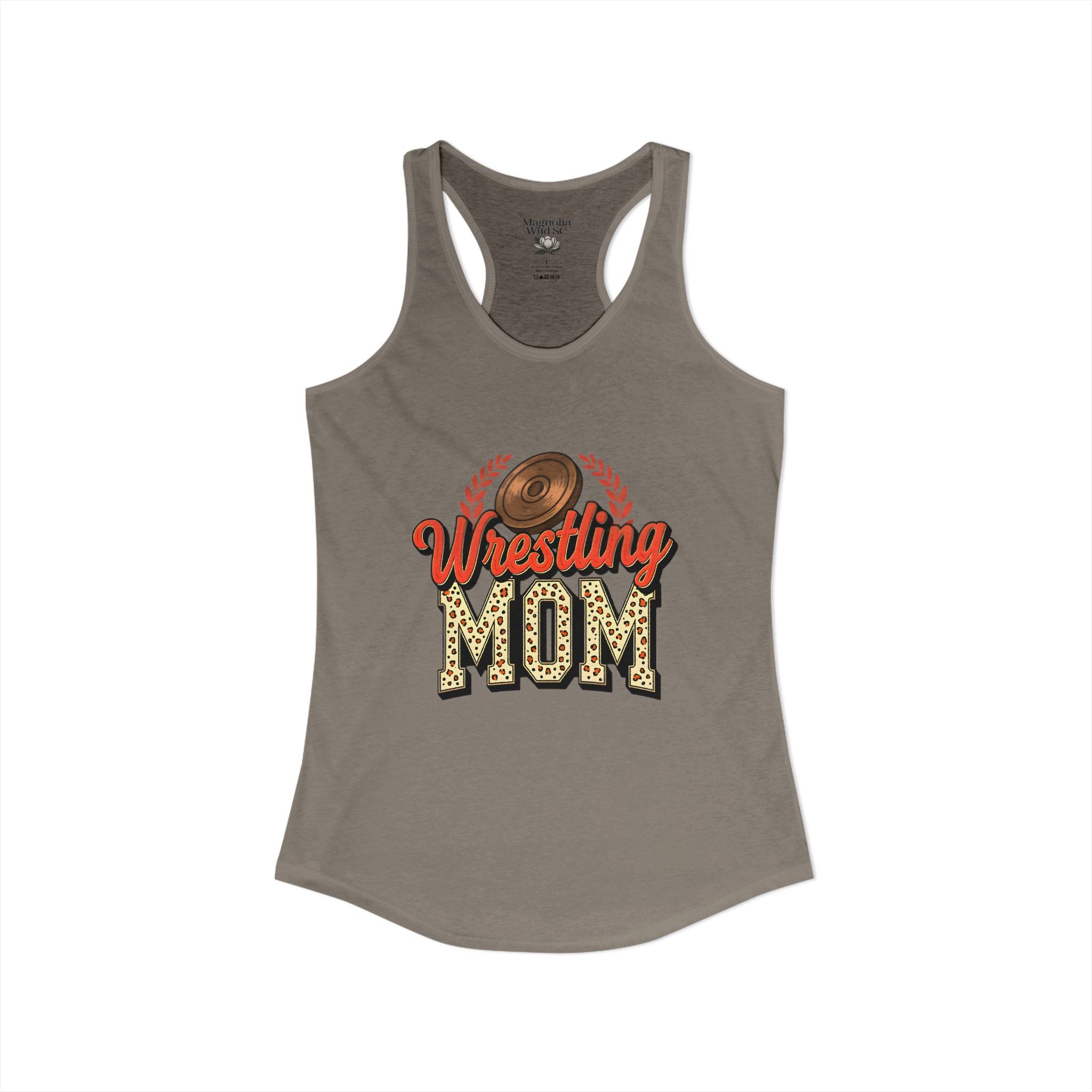Wrestling Mom Racerback Tank – Personalized Name & Number Option | Lightweight Women’s Wrestling Tank Top - Magnolia Wild SC