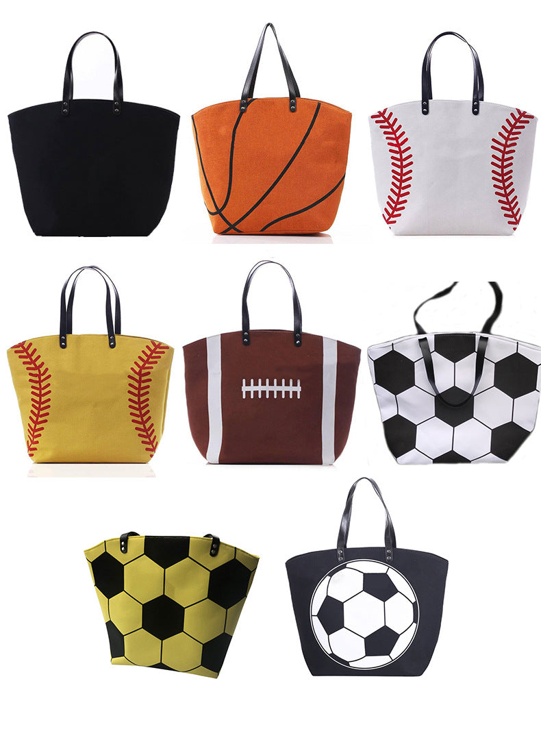 Multi-Sport Canvas Tote – Game Day Bag for Everyone - Magnolia Wild SC