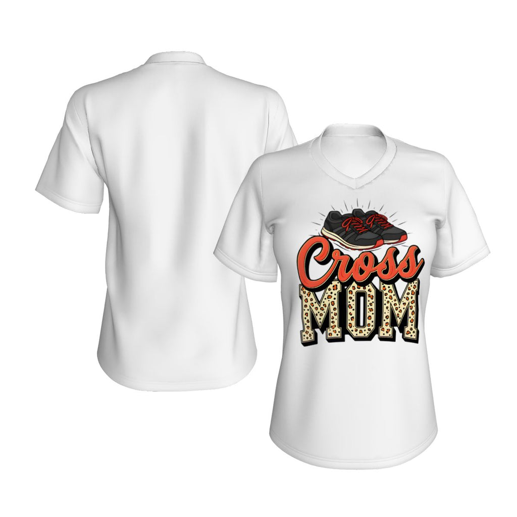 Cross Country Mom Women's V-Neck Short-Sleeve T-Shirt - Magnolia Wild SC