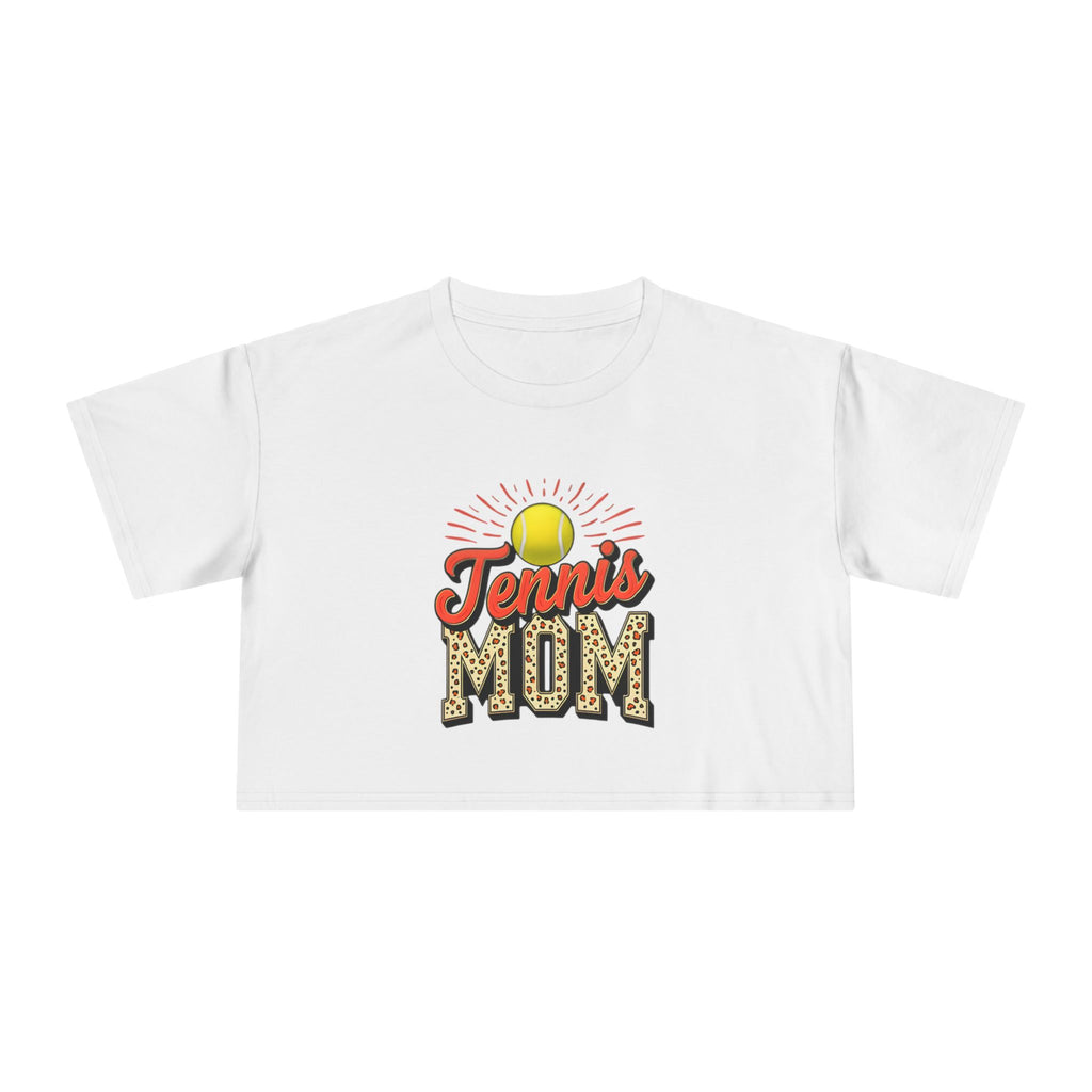 Tennis Mom Cheetah Print Crop Tee - Magnolia Wild SC