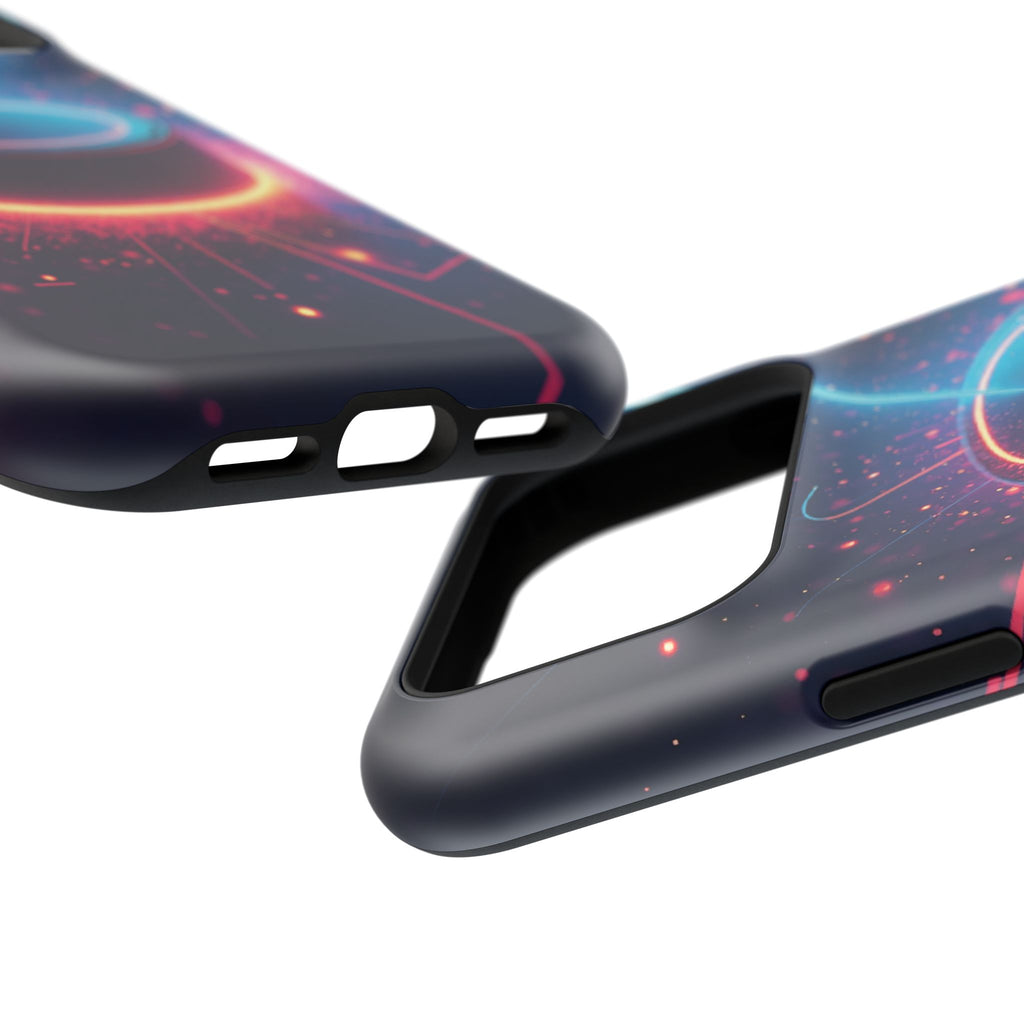 Neon Laser Hockey Puck Impact-Resistant Phone Case - Magnolia Wild SC
