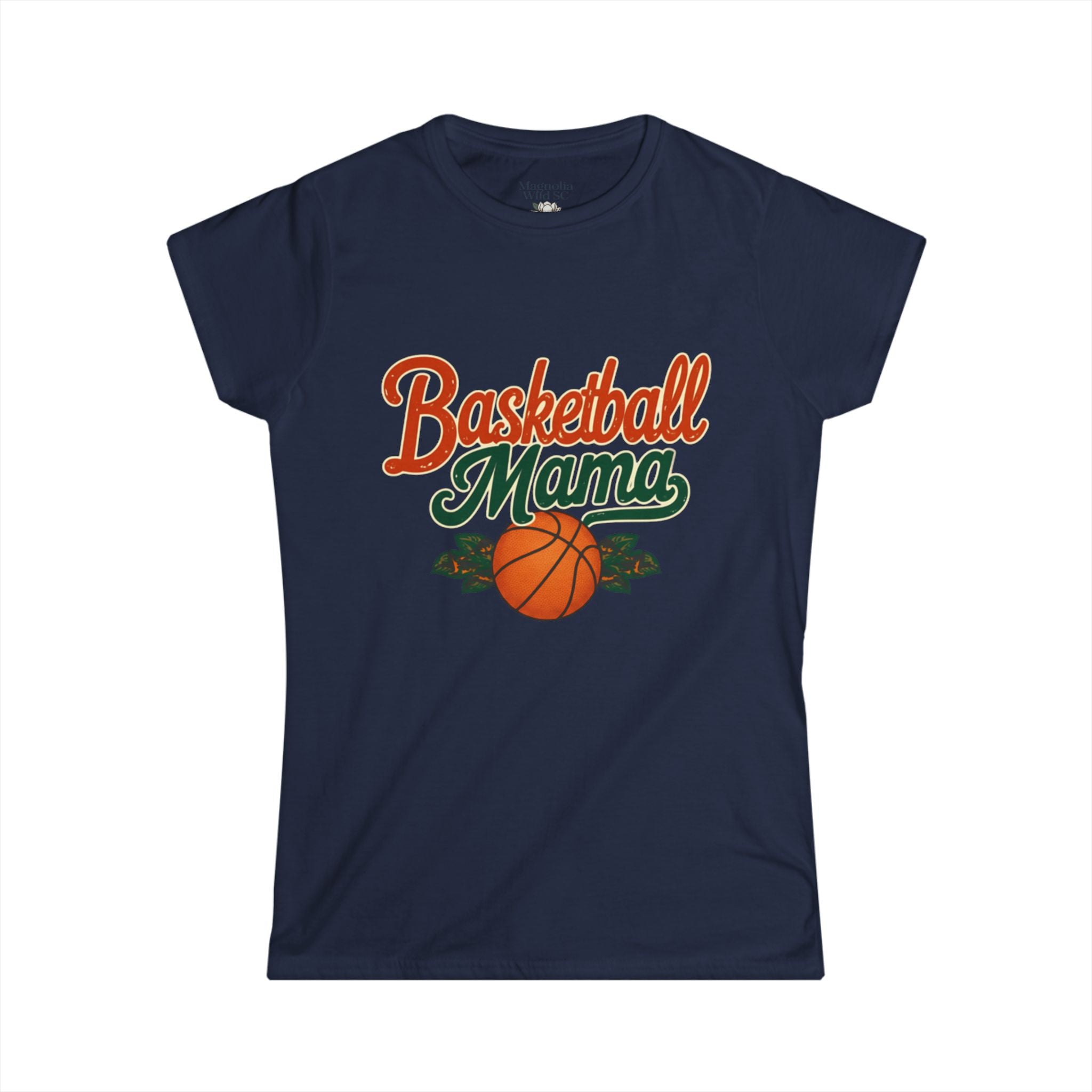 Vintage Inspired Basketball Mama Tee - Magnolia Wild SC
