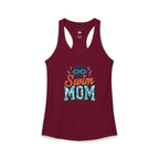 Swim Mom Racerback Tank – Personalized Name & Number Option | Lightweight Women’s Swim Tank Top - Magnolia Wild SC