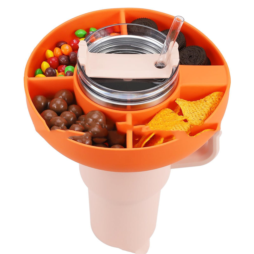 4 Compartment Silicone Snack Platter For 40 Oz Cup - Magnolia Wild SC