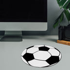 Soccer Ball Mouse Pad – Non-Slip Rubber Base Polyester Mouse Pad - Magnolia Wild SC