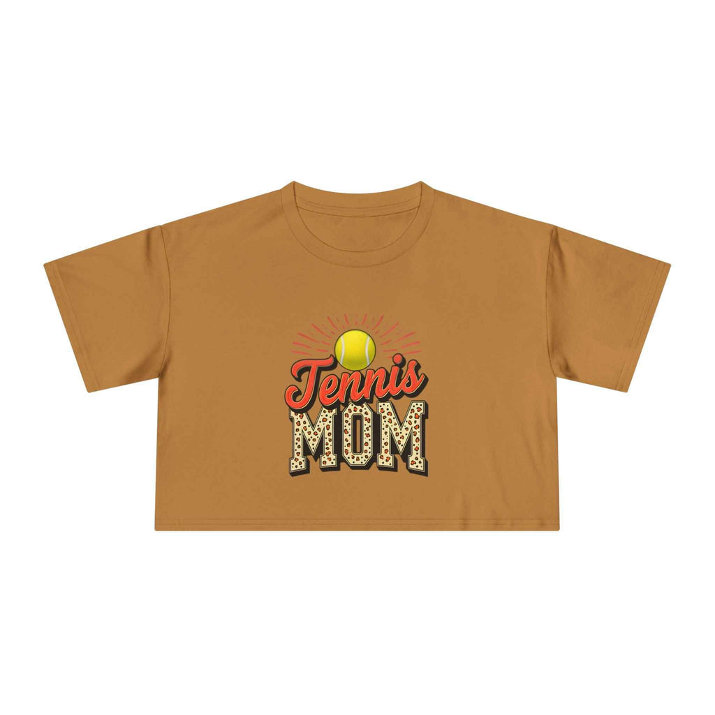 Tennis Mom Cheetah Print Crop Tee