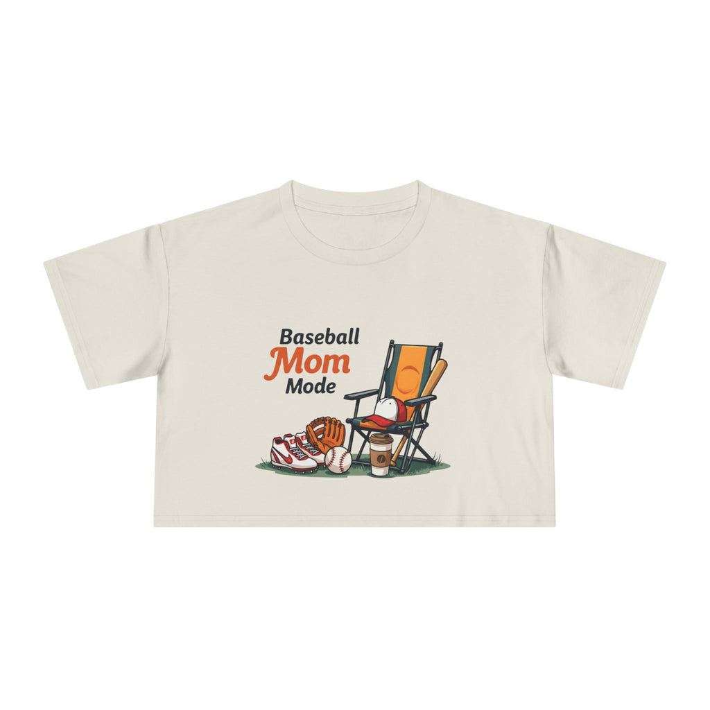 Baseball Mom Mode Crop Tee - Magnolia Wild SC
