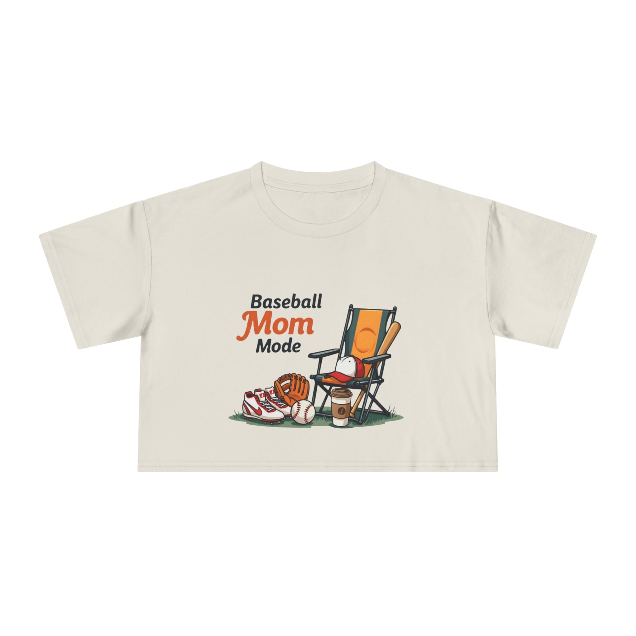 Baseball Mom Mode Crop Tee - Magnolia Wild SC