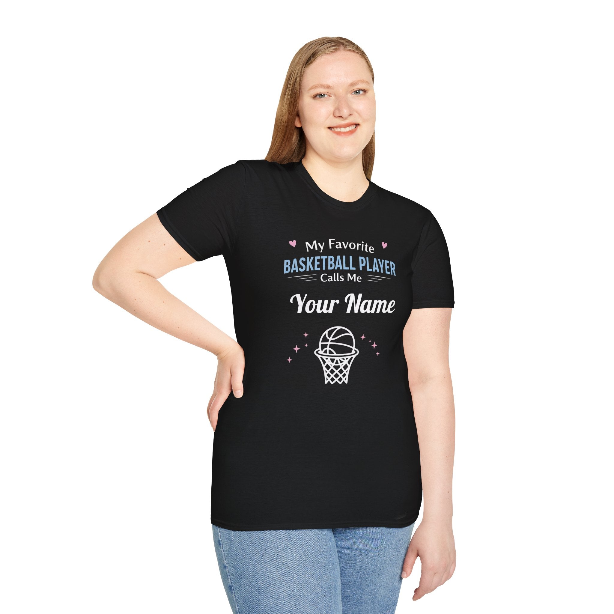 Personalized “My Favorite Basketball Player Calls Me” T-Shirt – Custom Name Basketball Tee - Magnolia Wild SC