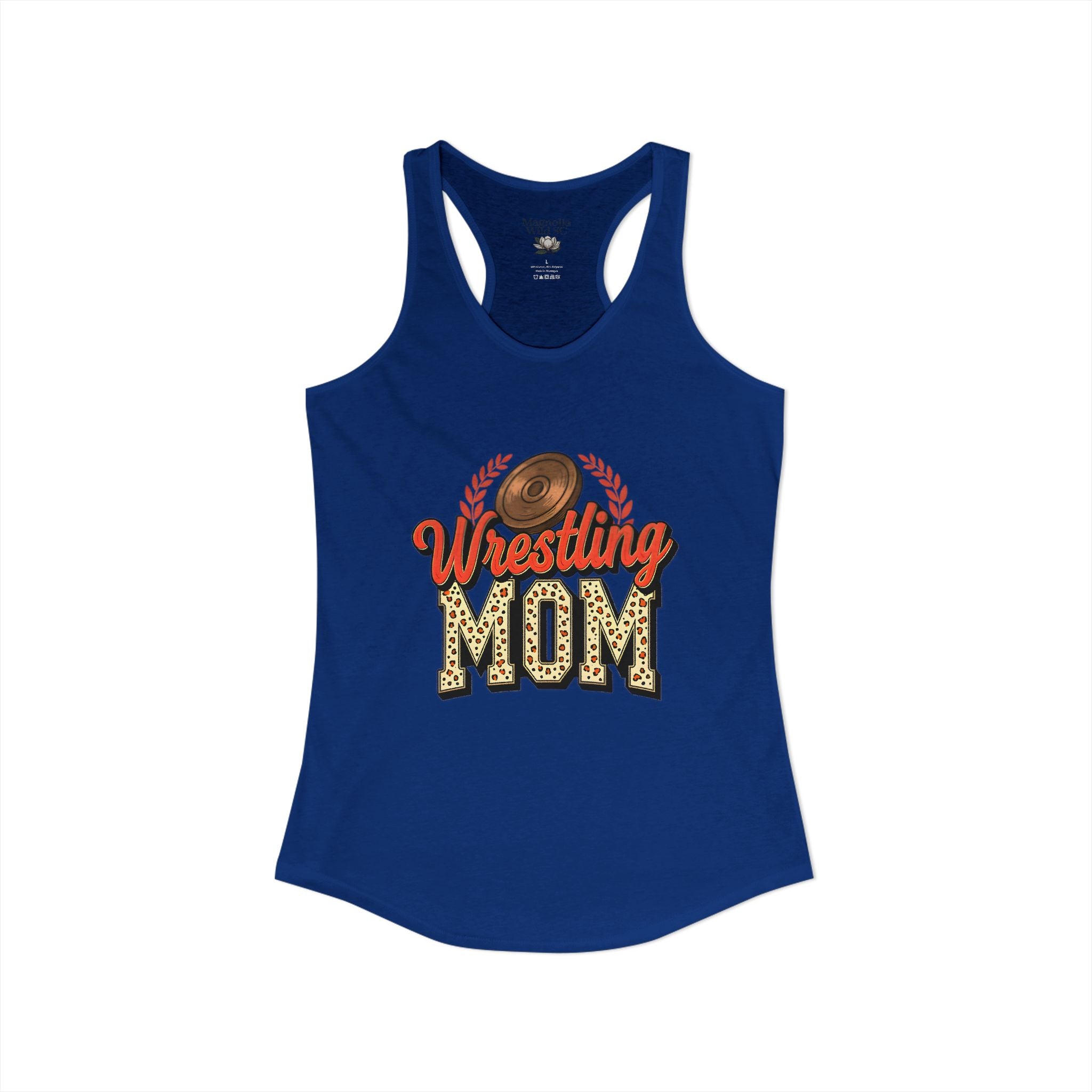 Wrestling Mom Racerback Tank – Personalized Name & Number Option | Lightweight Women’s Wrestling Tank Top - Magnolia Wild SC