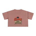 Hockey Mom Cheetah Print Women's Crop Tee - Magnolia Wild SC