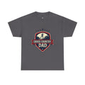 Retro Badge Style: The Vintage Cross Country Dad Shield Tee - Magnolia Wild SC