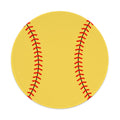 Softball-Shaped Mouse Pad – Non-Slip Rubber Base Polyester Mouse Pad - Magnolia Wild SC
