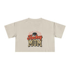 Hockey Mom Cheetah Print Women's Crop Tee - Magnolia Wild SC