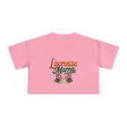 Lacrosse Mama Crop Tee | Retro Lacrosse Graphic, Mom Sports Top - Magnolia Wild SC