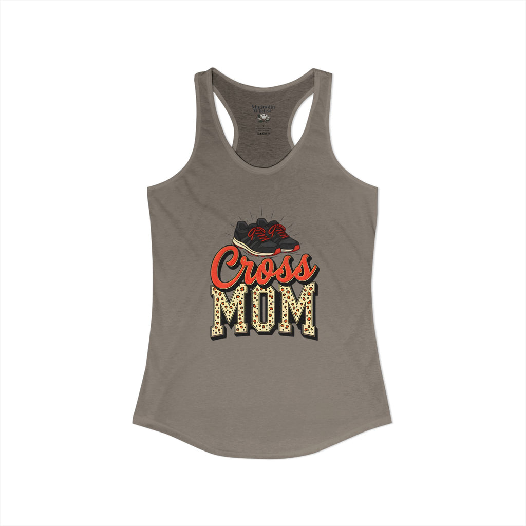 Mom Cross Country Mom Racerback Tank – Personalized Name & Number Option - Magnolia Wild SC