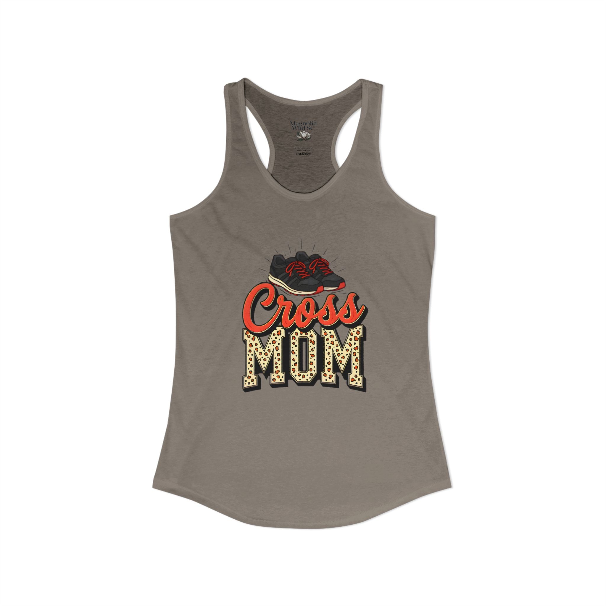Mom Cross Country Mom Racerback Tank – Personalized Name & Number Option - Magnolia Wild SC