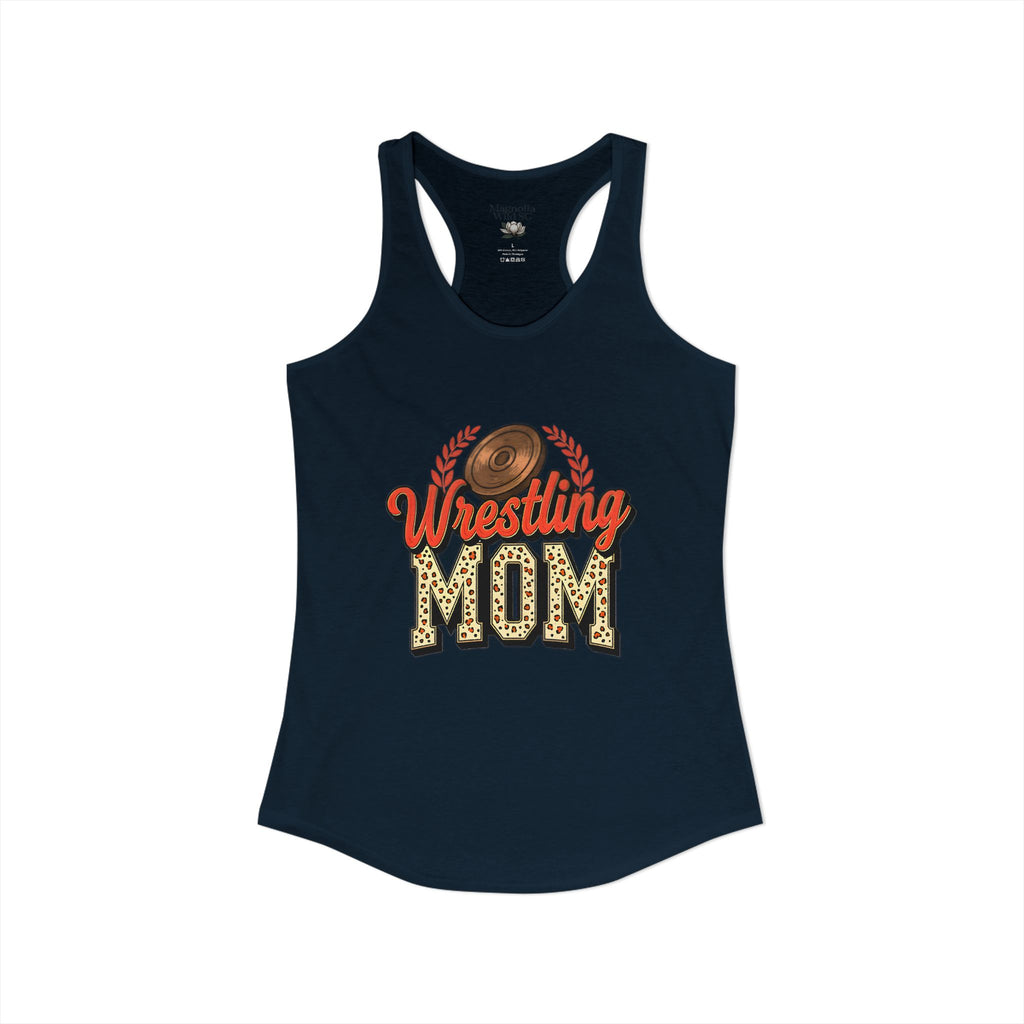 Wrestling Mom Racerback Tank – Personalized Name & Number Option | Lightweight Women’s Wrestling Tank Top - Magnolia Wild SC