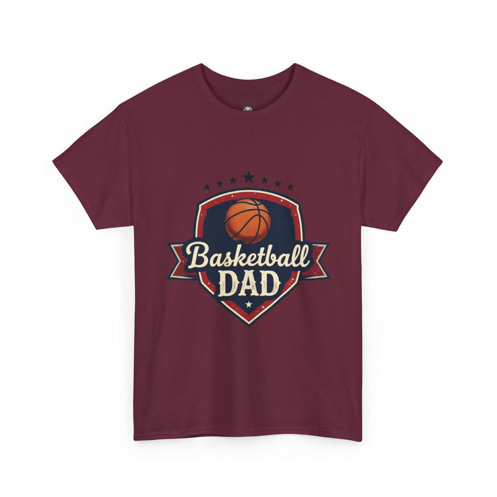Retro Court Style: The Vintage Basketball Dad Shield Tee - Magnolia Wild SC