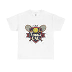 Retro Badge Style: The Vintage Tennis Dad Shield Tee