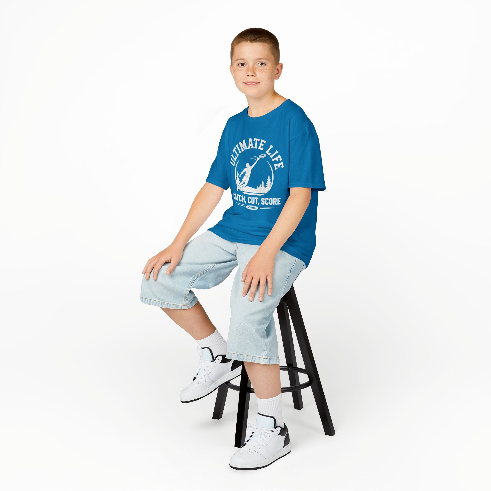 Ultimate Life Kids Tee — “Catch, Cut, Score” Ultimate Frisbee Youth Shirt - Magnolia Wild SC
