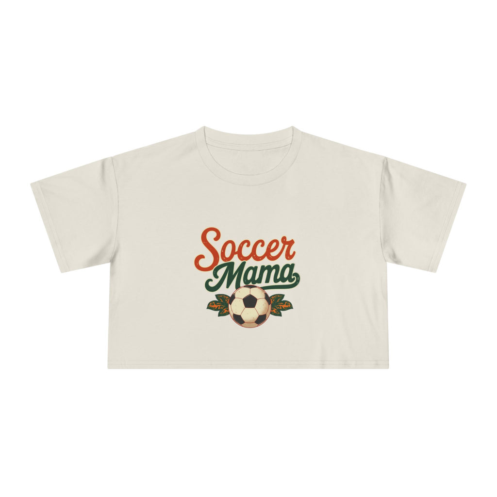 Soccer Mama Crop Tee | Retro Soccer Graphic, Mom Sports Top - Magnolia Wild SC