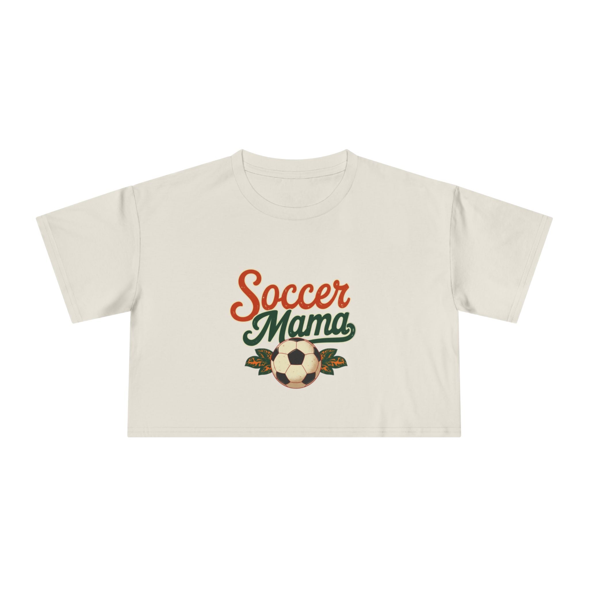 Soccer Mama Crop Tee | Retro Soccer Graphic, Mom Sports Top - Magnolia Wild SC