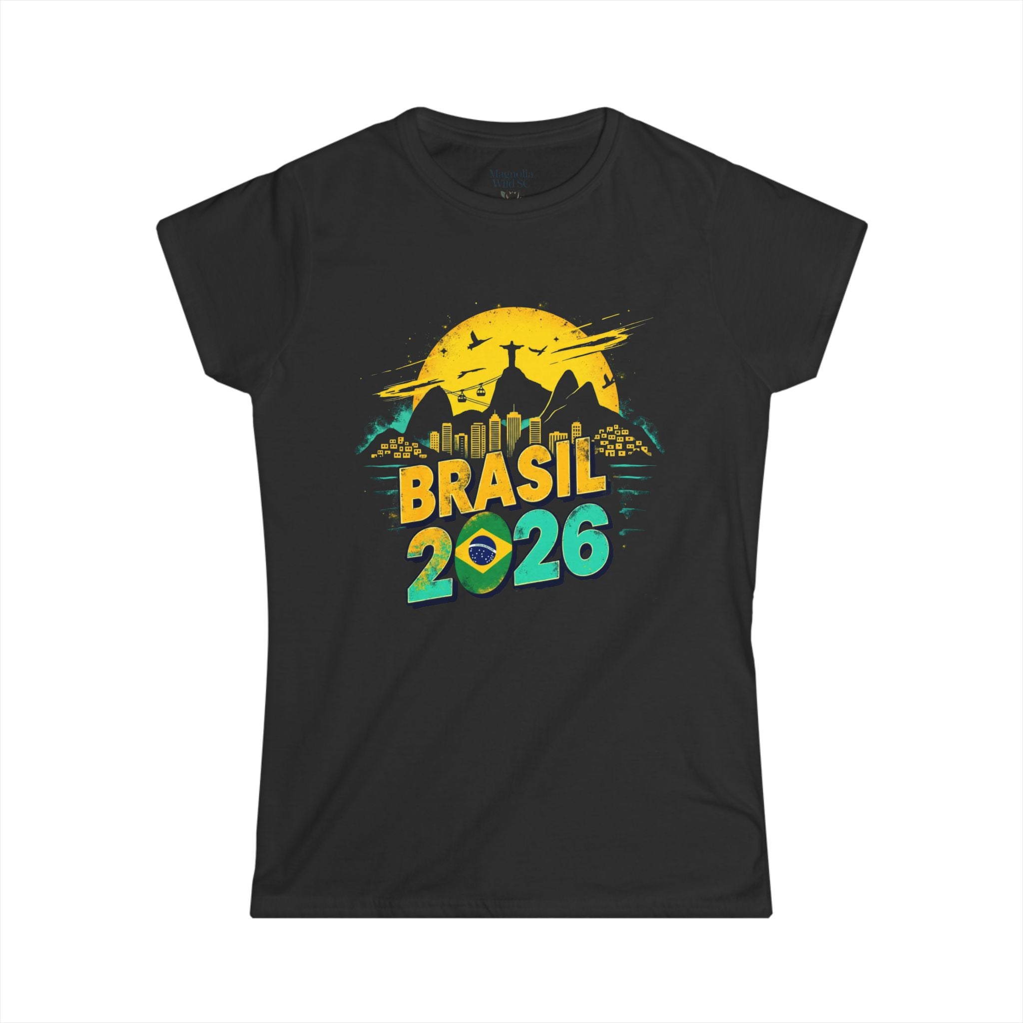Brazil Soccer T-shirt - Brazil Skyline Tee for Fans