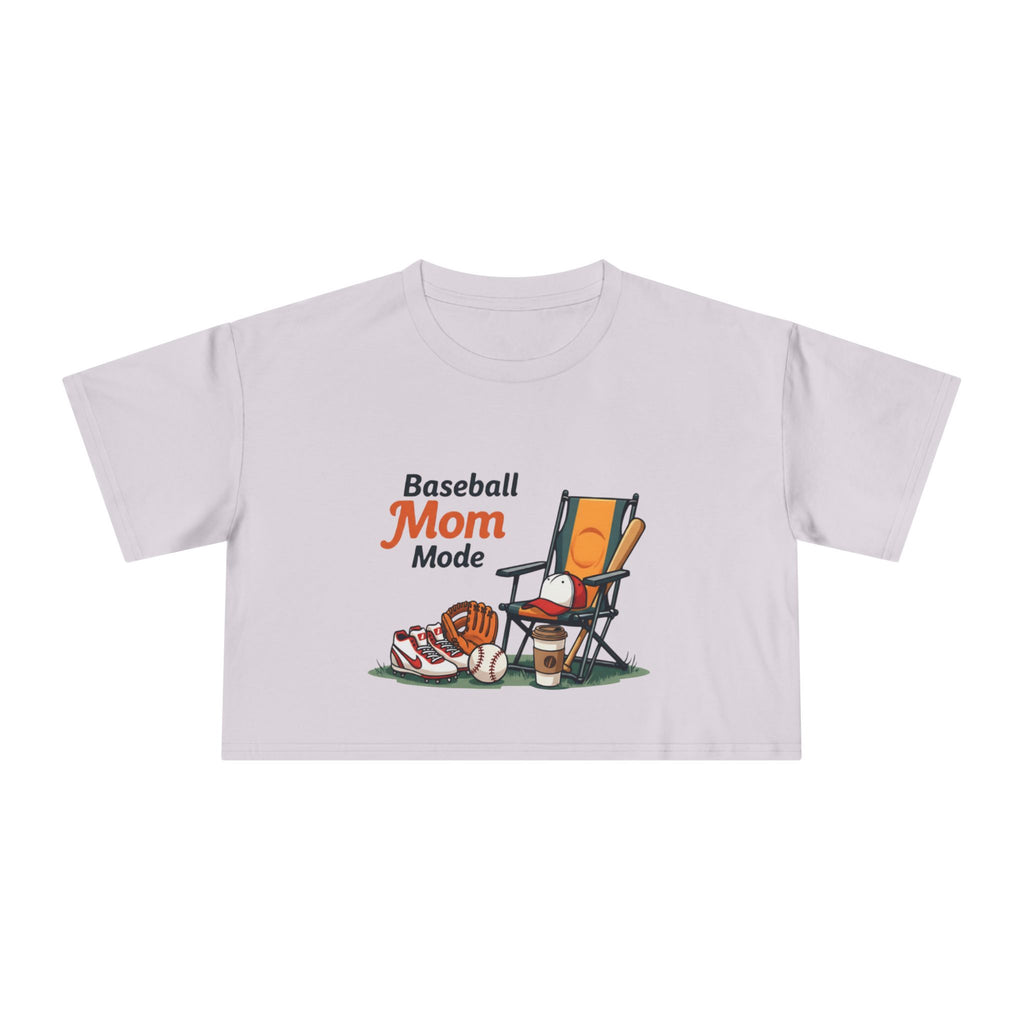 Baseball Mom Mode Crop Tee - Magnolia Wild SC