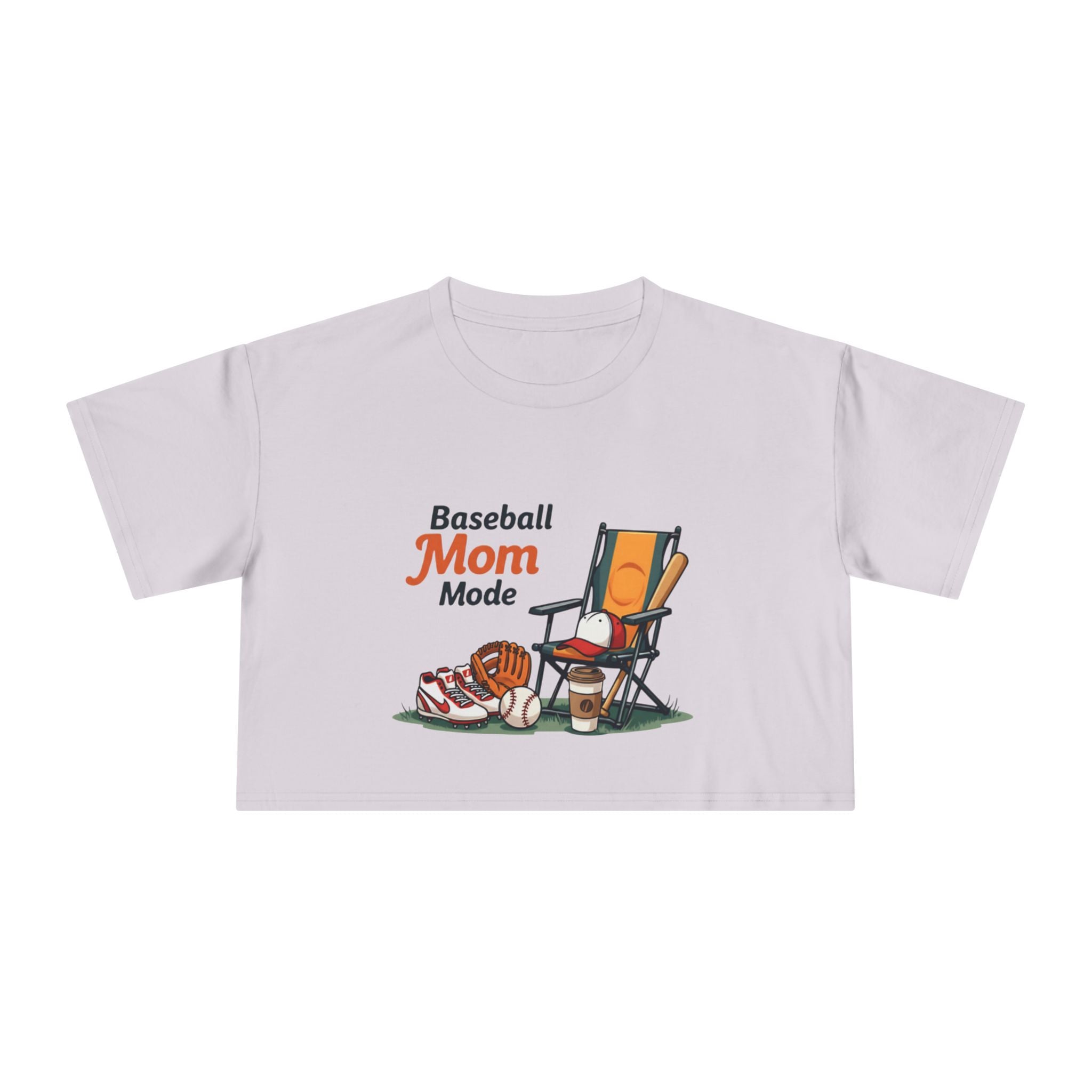 Baseball Mom Mode Crop Tee - Magnolia Wild SC