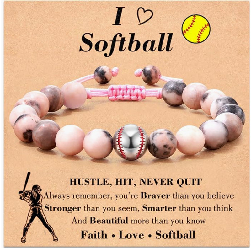 Adjustable Sports Obsidian Bracelet for Athletes and Fans - Magnolia Wild SC