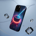 Neon Laser Hockey Puck Impact-Resistant Phone Case - Magnolia Wild SC