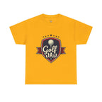 Retro Badge Style: The Vintage Golf Dad Shield Tee