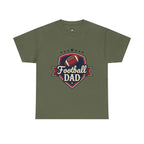 Retro Badge Style: The Vintage Football Dad Shield Tee