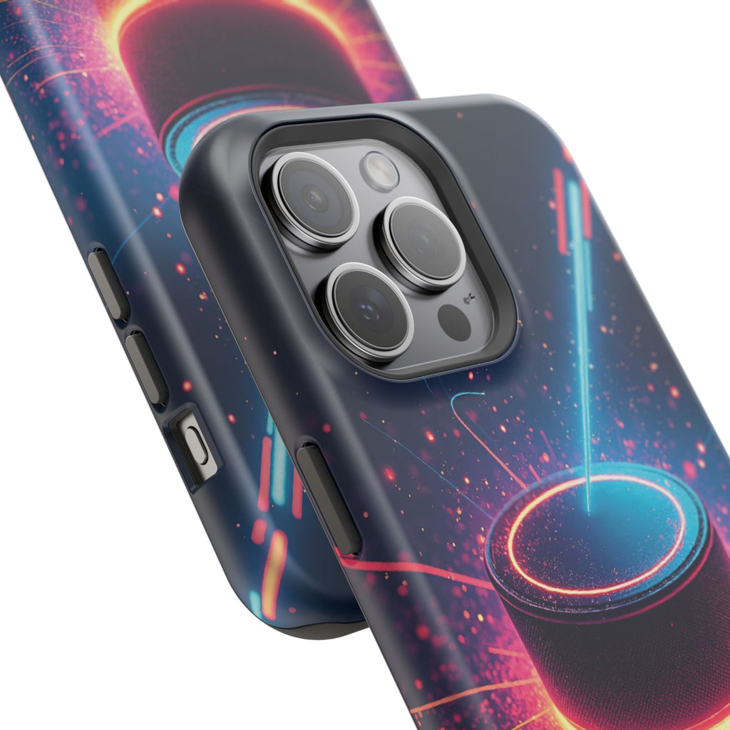 Neon Laser Hockey Puck Impact-Resistant Phone Case - Magnolia Wild SC