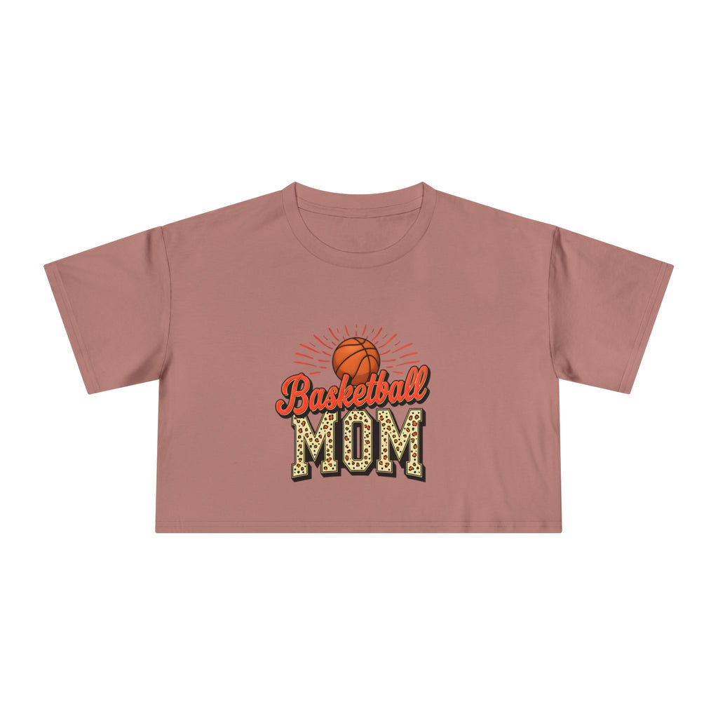 Basketball Mom Cheetah Print Women's Crop Tee - Magnolia Wild SC