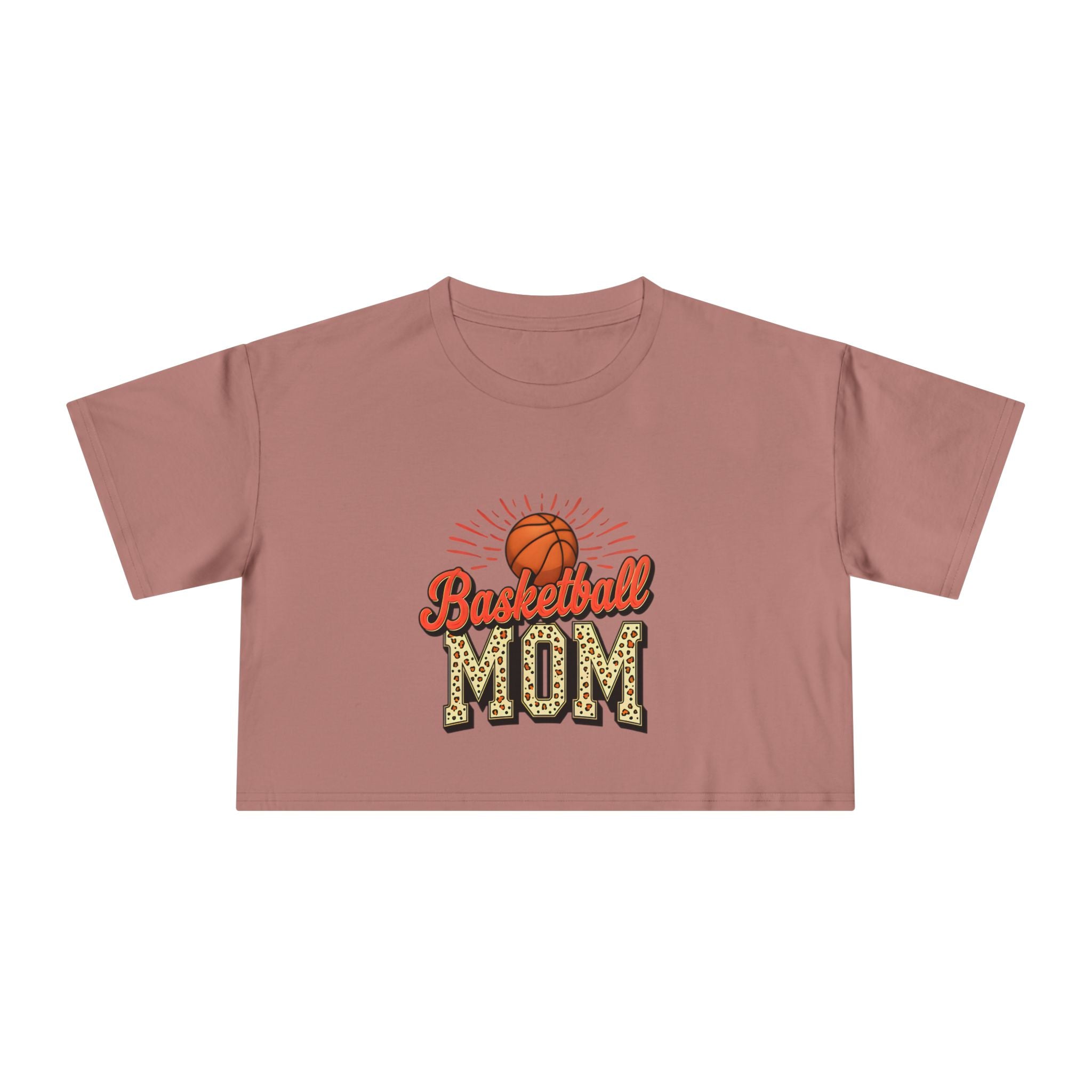 Basketball Mom Cheetah Print Women's Crop Tee - Magnolia Wild SC