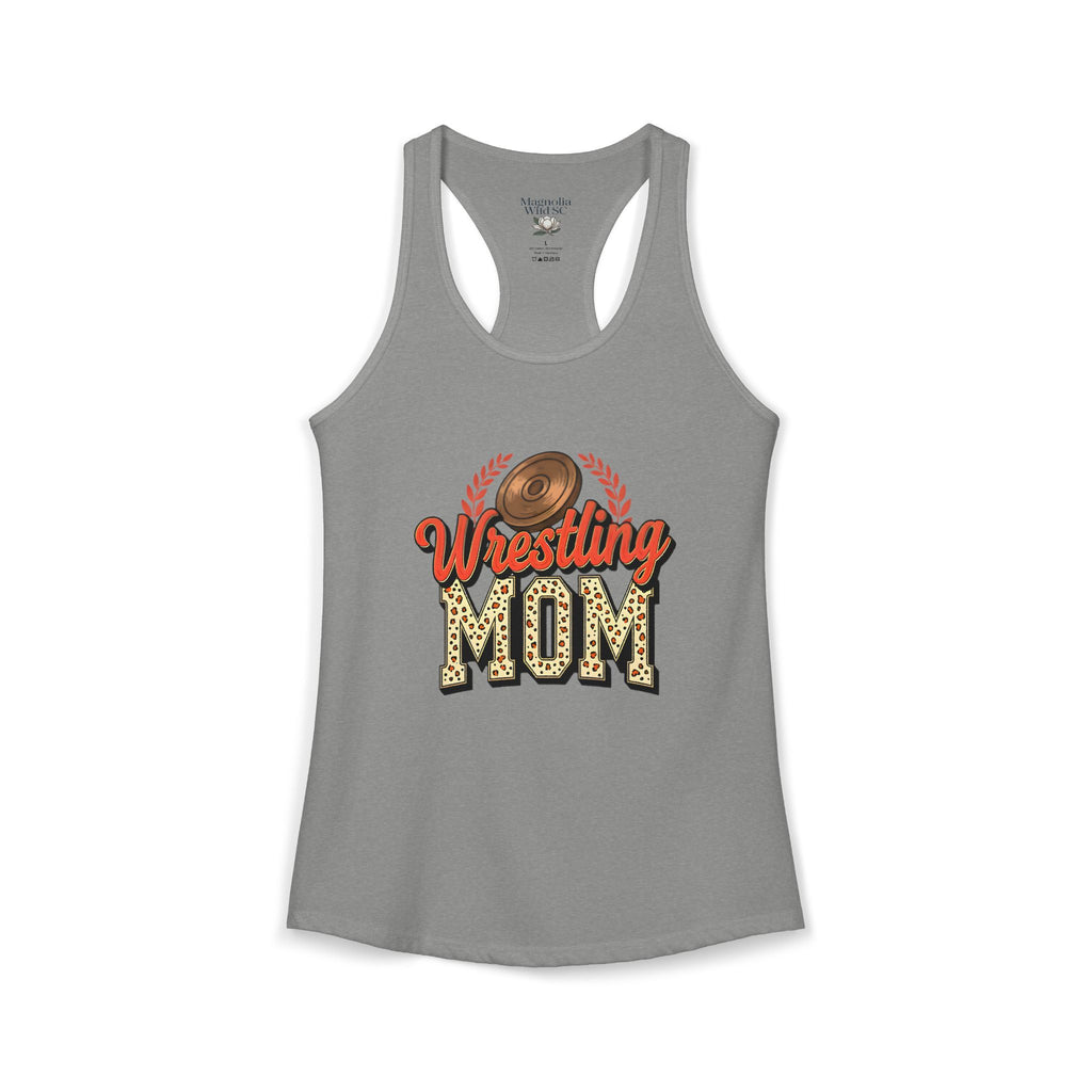 Wrestling Mom Racerback Tank – Personalized Name & Number Option | Lightweight Women’s Wrestling Tank Top - Magnolia Wild SC