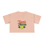 Tennis Mama Crop Tee | Retro Tennis Graphic, Mom Sports Top - Magnolia Wild SC