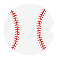 Sports Ball Car Coasters – Choose Your Sport (2-Pack Absorbent Ceramic Cup Holder Protectors with Cork Base) - Magnolia Wild SC