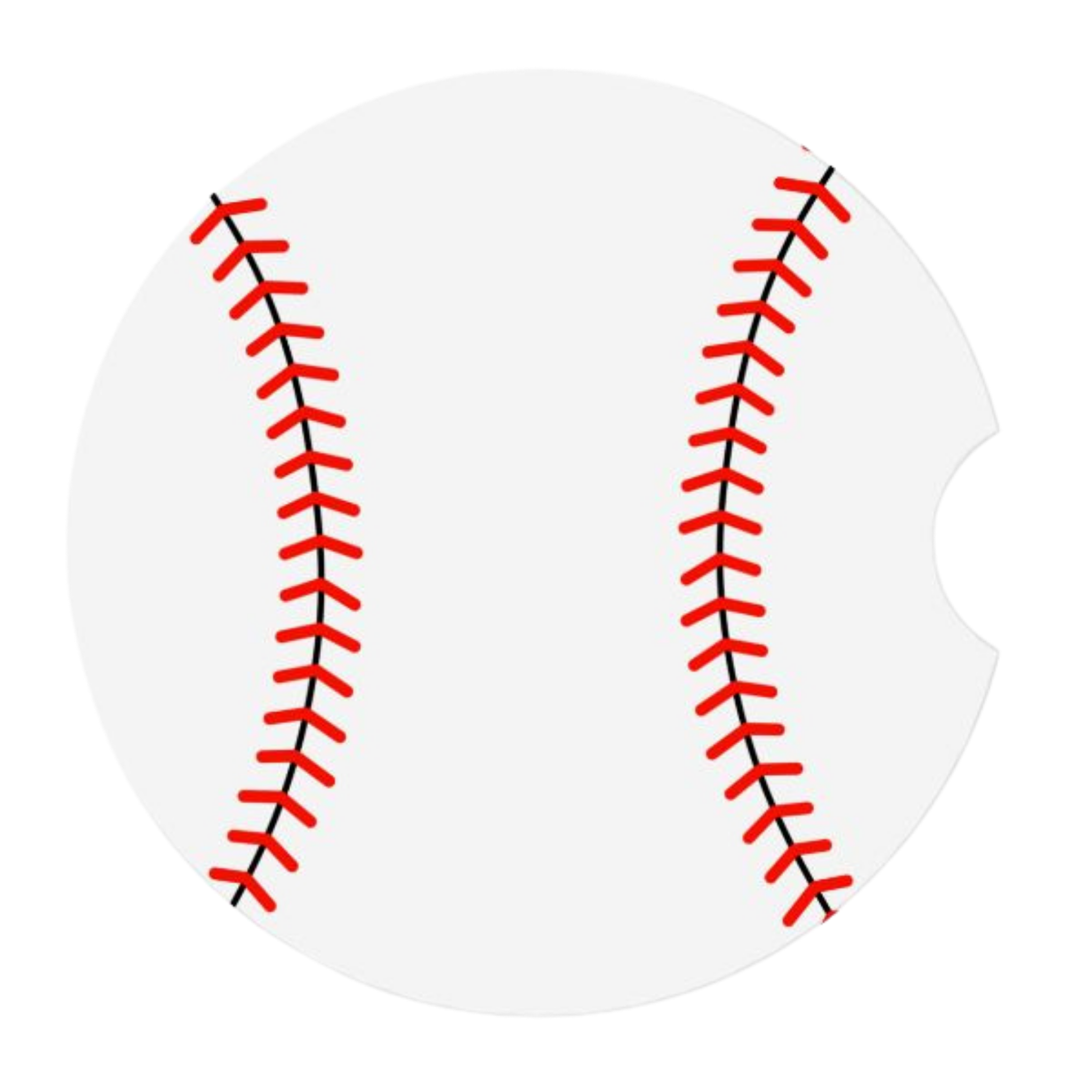 Sports Ball Car Coasters – Choose Your Sport (2-Pack Absorbent Ceramic Cup Holder Protectors with Cork Base) - Magnolia Wild SC