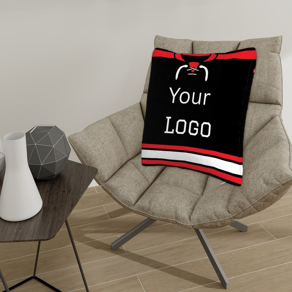 Custom Hockey Jersey Pillow — Personalized Team Logo, Player Name & Number - Magnolia Wild SC