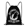 Personalized Ultimate Frisbee Drawstring Bag - "Cut. Catch. Score"